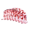 thumbnail image 1 of Accesorios de clip de mandíbula de garra de pelo de leopardo de resina de mujer de moda (rojo # 4), 1 of 2