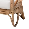 thumbnail image 6 of Baxton Studio Aliane Modern Bohemian Natural Brown Antique Rattan Loveseat, 6 of 10