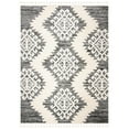 thumbnail image 2 of SAFAVIEH Moroccan Tassel Desmond Southwestern Shag Area Rug, Ivory/Grey, 10' x 14', 2 of 9