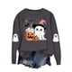 thumbnail image 2 of Ailaofu Halloween Cute Sweatshirt For Women Long Sleeve Pullover Graphic Basic Tops Casual Fall Fashion Sweatshirts, 2 of 7