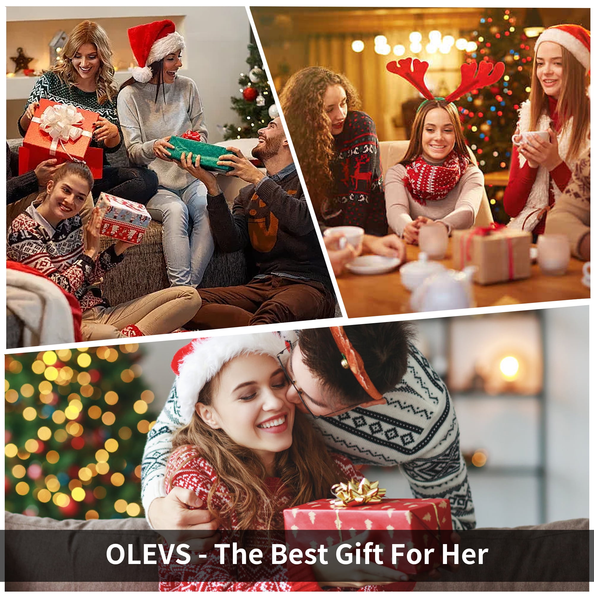 OLEVS Watches for Women Luxury Dress Analog Quartz Easy Read Digital Date Classic Luminous Brown Leather Strap Waterproof Female Wrist Watches Relojes para Mujer