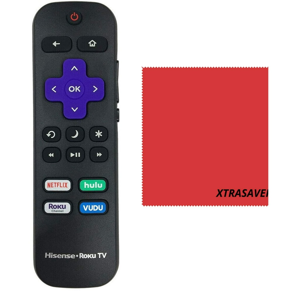 OEM Hisense Roku TV Remote w/Volume Control & TV Power Button for All