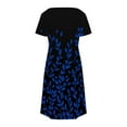 thumbnail image 5 of Summer Casual Dresses for Women, Women's Fashion Summer Print Short-sleeved V-neck Casual Dress, 5 of 8