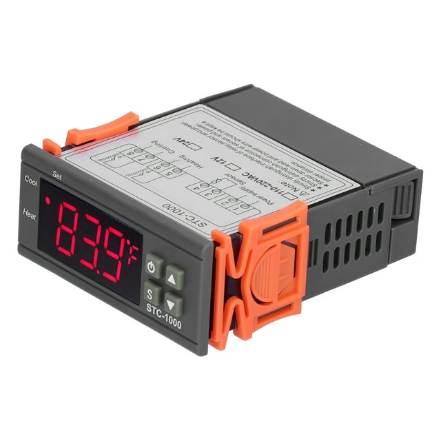Herwey Digital Temperature Controller Cooling And Heating Thermostat With Sensor New