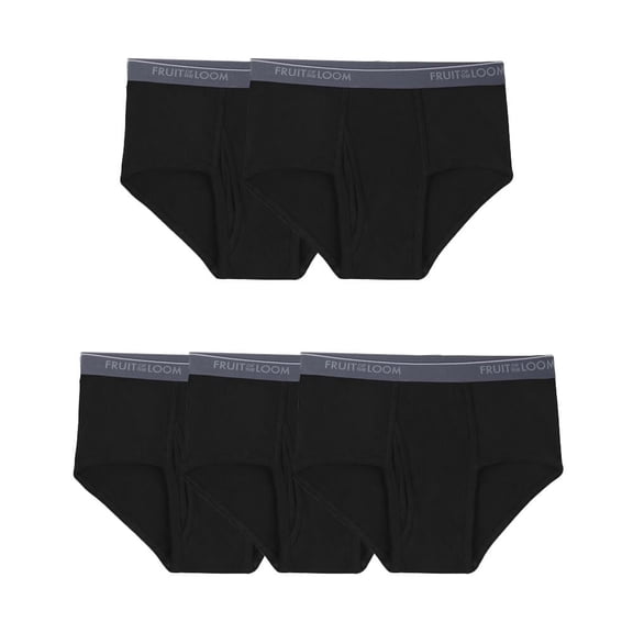 Trusa Fruit of the Loom para Hombre Trusa Low Rise Algodón Sustentable Negro 5 Piezas Talla M