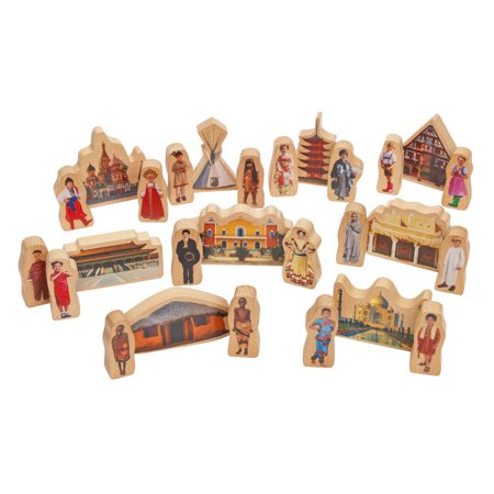 Excellerations Photo Block Play People and Buildings - 27 pieces