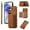Brown, variant on ELEHOLD Case for Samsung Galaxy A35, Zipper Leather Wallet Case with Card Holder Stand,Pink