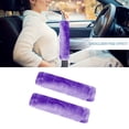 thumbnail image 6 of Moonet 2 Packs Car Seatbelt Covers Shoulder Pad for More Comfortable Driving, Universal Seat Belt Cover for Handbag Camera Backpack Straps, Soft Faux Sheepskin Wool Seat Belt Cushion (Purple), 6 of 6