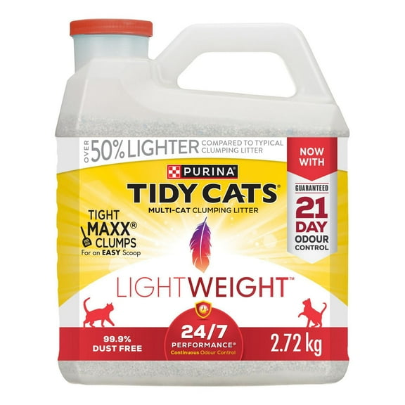 Purina Tidy Cats Light Weight 24/7 Performance Multi-Cat, Clumping Litter 2.72 kg