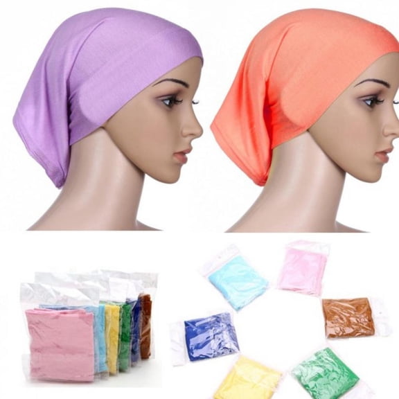 Bonnet Caps Under Scarf Head Wraps Cotton Sleep Cap Slouchy Beanie Slap Hat Soft for Women