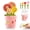 Pink, variant on Ceramic Flower Pot Measuring Cups & Spoons Set, Polygonal Floral Measuring Tools with Pot Base Holder, Multipurpose Dry & Liquid Measuring Utensils, Cute Baking Gift for Home Bakers (Blue)