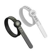 KALOAEDE Ring Sizer Measuring Tool Reusable Finger Size Gauge Jewelry Sizing Tool 1-17 USA Rings Size 2Pcs