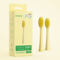 Ordo - Kids Battery Toothbrush Heads - Squishmallows Wanda - Yellow - 2 Pack