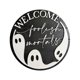 thumbnail image 2 of Halloween Welcome Door Sign, Halloween Decoration, Round Wooden Door Hanger, Hanging Sign, Halloween Wall Hanging, Sign For Home Indoordivertida decoración de Halloween, decoración de día festivo, 2 of 7