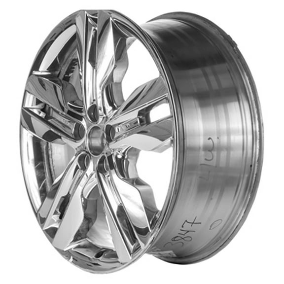 New Aftermarket  Cladded Chrome Aluminum Wheel 20 x 8 5 Split Spoke Style fits 2011-2014 Ford Edge