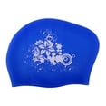 thumbnail image 4 of SOMBRERO DE NATACIÓN Cabeza de natación de piscina de silicona Azul Sunnimix  Gorro de piscina, 4 of 7