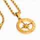 thumbnail image 1 of Collar Colgante Estrella Hipoalergénico Resistente Al Agua Cruze ESTRELLA BRUJULA ORO, 1 of 6