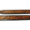 thumbnail image 4 of Small 13''- 17''   Heavy Duty Padded Leather Flower Tooled Accorn Dog Collar 60FK04, 4 of 4