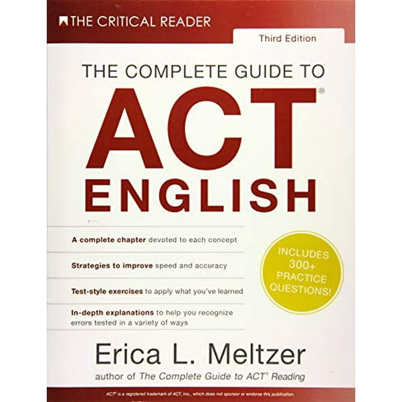 Pre-Owned The Complete Guide to ACT English, 3rd Edition, 9780997517880, 0997517883, Paperback, Third edition