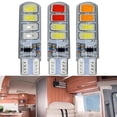 thumbnail image 4 of 2pcs 12V T10 Car Tail Brake Turn Signal Strobe Lamp Bulb Auto LED Flashing Light, 4 of 4