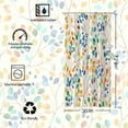 thumbnail image 4 of Stall 36"x72" Colorful Leaves Spots on Branches Shower Curtain Set with Hooks,Abstract Ivory Color Background Bathroom Curtain,Modern Minimalist Waterproof Bath Curtains for Bathroom Decor, 4 of 6