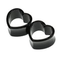 thumbnail image 4 of Esquirla 7 Pairs Heart Acrylic Body Piercing Tunnel Expander Ear Plugs Assorted Size, 4 of 8