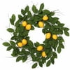 Vickerman 24  Green Salal Leaf/Yellow Lemon Wreath - FK170702