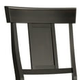 thumbnail image 5 of Weston Home Farmhouse Vintage Panel Back Solid Wood Counter Height Chair, Set of 2, Antique Black, 5 of 8