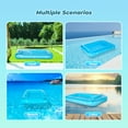 thumbnail image 3 of Naipo Chaise Longue Gonflable de Bronzage 75 Pieds'*52 Pouces avec Oreiller Ajustable, 2 Porte-Gobelets Lit de Bronzage 2-en-1 Bateau de Rivière pour Adultes Chiens, Chaise de Bronzage, Radeau 250 Lb pour Plage, Lac, Cour Arrière, 3 of 7