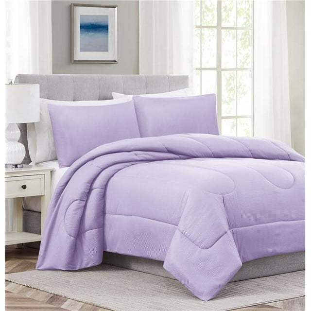 RT Designers Collection CME20246Q Encino Comforter, Lilac - Queen Size - 3 Piece