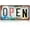 Open-Cloes, variant on Open Signs For Business Open Closed Sign advertisement for business License Plate for Businesses Stores Restaurants Bars 12 x 6 Inches
