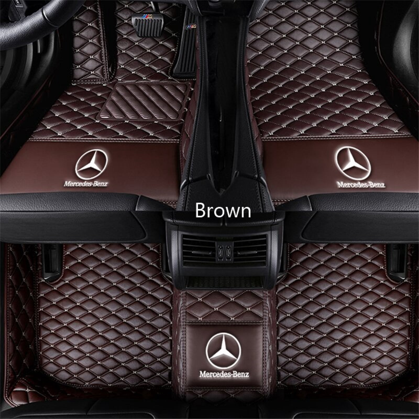Mercedes-Benz S-Class 2014~2020 bridge23cm Waterproof Leather Car Floor Mats Car Carpet