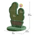 thumbnail image 2 of PetPals Natural Sisal Cactus Cat Scratcher Potted Cactus Sisal Scratcher with Grooming Brush, Flower Toy, 18" High, 2 of 8