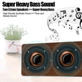 thumbnail image 2 of Madera Altavoz Bluetooth Subwoofer Radio Fm Hifi Música Reloj Alarma Estéreo Subwoofer - Grano Marrón Speravity EL007459-00, 2 of 6