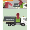thumbnail image 2 of Big Daddy - Green City Sanitation Truck - DUO Trash & Recycling Cans with Lifting & Dumping Action, 2 of 4
