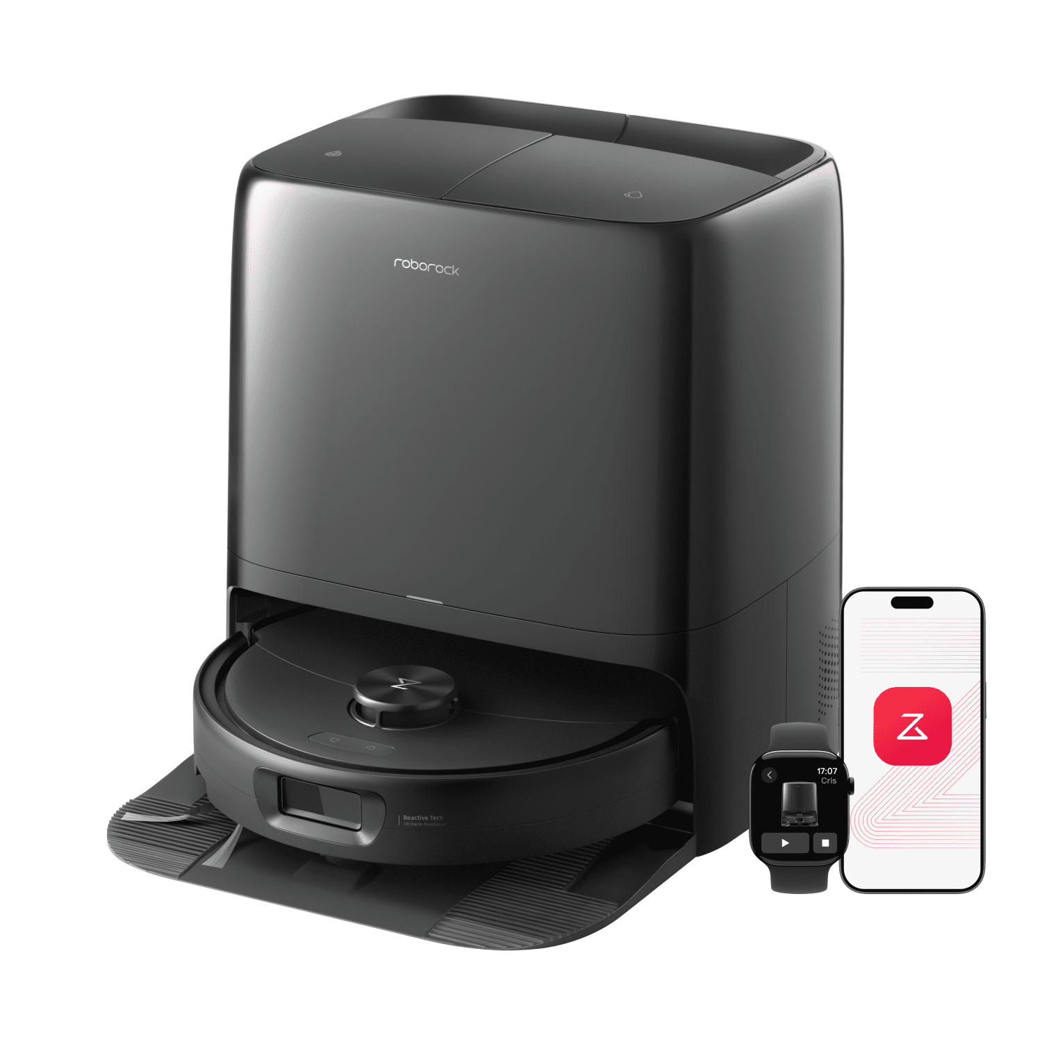 Roborock Qrevo Series 2 Pro SE Robot Vacuum and Mop, 19,000Pa Suction, FlexiArm Edge Mopping, Zero-Tangle, High-Temperature Mop Self-Cleaning, Smart Obstacle Avoidance, Auto Mop Removal