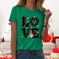thumbnail image 4 of felwors Valentines Day Cute Love Heart Gnome Pink Women Girls Premium Tri-Blend T-Shirt(Green, XL), 4 of 8
