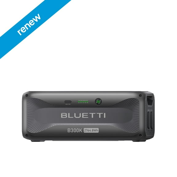 Restored BLUETTI Expansion Battery B300K, 2764.8Wh LiFePO4 Battery Pack for Power Station AC200L AC300 AC500 AC200MAX, Extra Battery for Home, Emergency, Road Trip,Refurbished