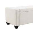 thumbnail image 5 of CQSXDA 48 Inch Ottoman Storage Bench with Safety Hinge, Upholstered Design, Ideal for Living Room or Bedroom Seating, 5 of 7
