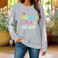 thumbnail image 4 of Trikvn Volleyball Graphic Sweatshirts for Women Casual Crewneck Long Sleeve Pullovers Fall Sports Fan Tops Letter Print Comfortable Activewear, 4 of 8