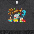 thumbnail image 4 of Inktastic It's My Birthday Circus Train 3rd Birthday Girls Toddler Dress, 4 of 5