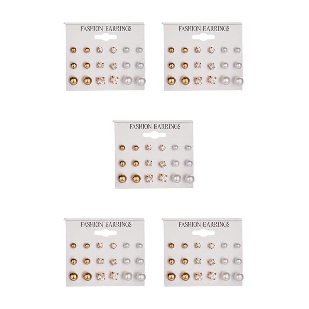 Pendientes Sonducket Paquete de 18 para niña dorado 5Conjunto