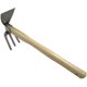 thumbnail image 2 of Garden Hoes Dual Headed Weeding Tool - Cultivator Prongs Combo Garden Tools With Stainless Steel Blade Head And Forks, 2 of 5