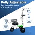 thumbnail image 5 of KneeRover GO Hybrid: el scooter de rodilla todoterreno más compacto para adultos, ideal para cirugías de pie, andador de rodilla resistente para fracturas de tobillo y recuperación de lesiones de pie,, 5 of 5