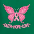 thumbnail image 5 of Wild Bobby, Butterfly Pink Ribbon Faith Hope Love, Breast Cancer Awareness, Women Racerback Tank Top, Kelly, X-Large, 5 of 5
