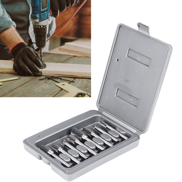 Grinding Bit, Grinding Burr Bit Set Fine Groove Type 8OCS Set Wide Application Heat and Wear Resistance Anti Erosion Multifunctional for Aesthetic Engraving