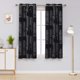 thumbnail image 1 of Deconovo Cortinas opacas de cuadros negros de 96 x 160 cm con aislamiento térmico, 1 of 7