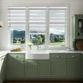 thumbnail image 4 of MiLin Cordless Zebra Blinds Light Filtering Zebra Windows Shades Dual Layer Free-Stop Roller Shades Privacy Reduce Noise Zebra Shades for Windows (Light Filtering Light Grey, 26 1/2" W X 72" H), 4 of 7