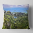 thumbnail image 2 of Designart Quiraing Skye Highland Scotland - Landscape Photography Throw Pillow - 18x18, 2 of 5