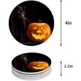 thumbnail image 1 of RYLABLUE Halloween Pumpkin Set of 4 Round Coaster for Drinks, Absorbent Ceramic Stone Coasters Cup Mat with Cork Base for Home Kitchen Room Coffee Table Bar Decor, 1 of 5